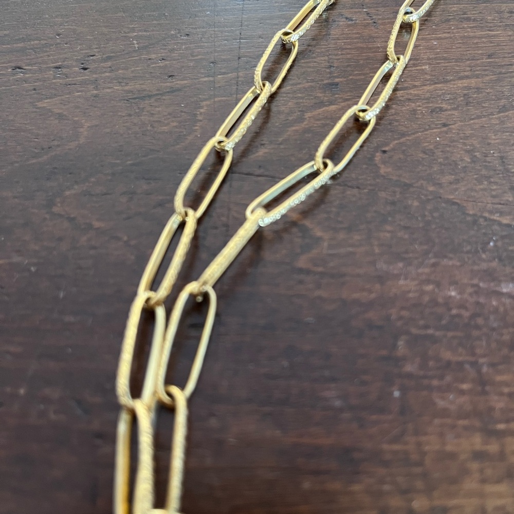 Soru Charm Chain Necklace with Sicilian Heart Charm Gold $576 MSRP - Picture 4 of 6